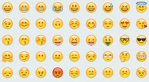 alcune emoji di esempio
