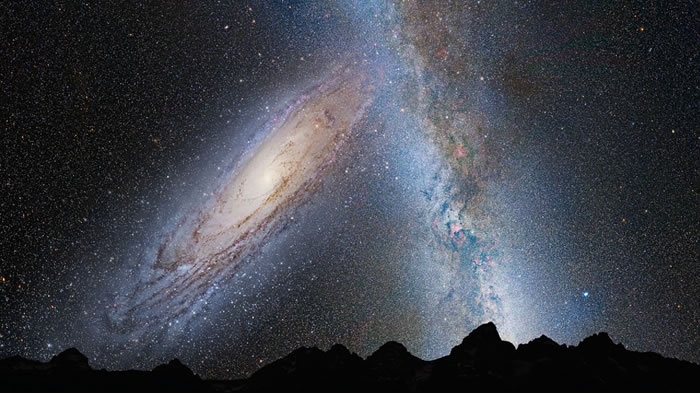 le galassie e il cosmo sono piene di materia oscura che non vediamo direttamente. Possiamo osservare soltanto gli effetti gravitazionali che provano la sua esistenza.