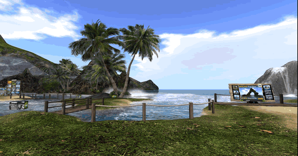 esempio di teletrasporto virtuale ( virtual teleport in second life )